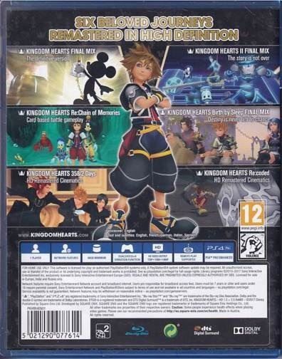 Kingdom Hearts HD 1.5 + 2.5 ReMIX - PS4 (B Grade) (Genbrug)